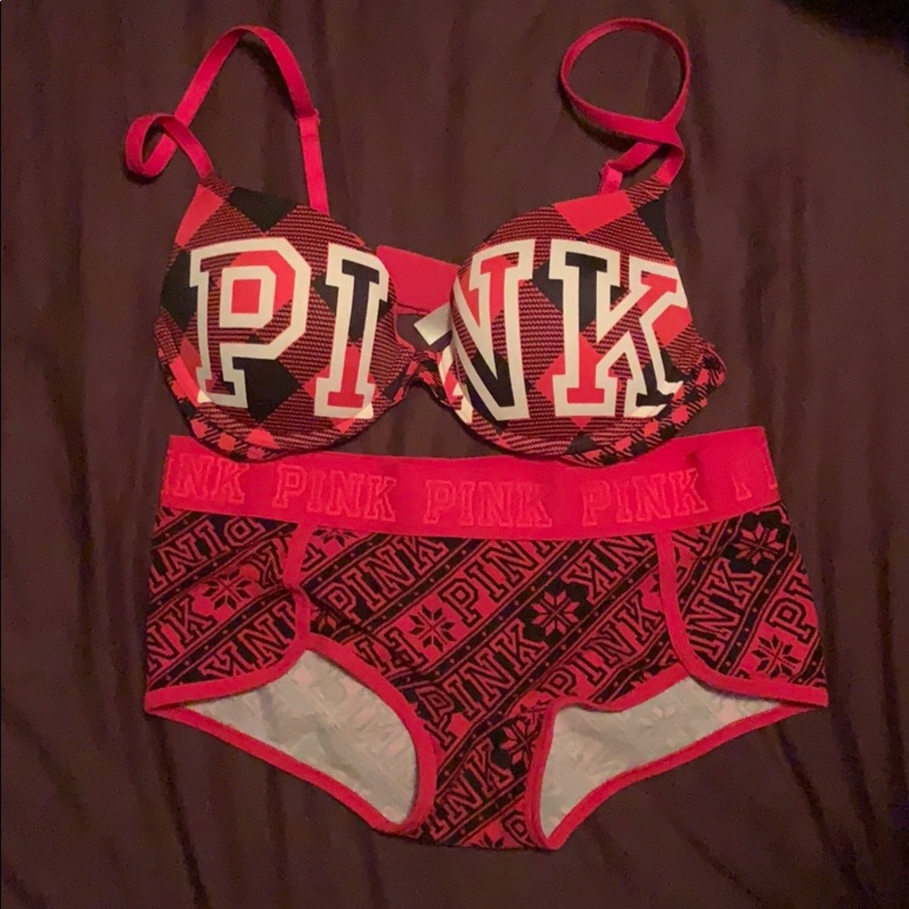 Pink Victoria’s Secret Bra & Panties
